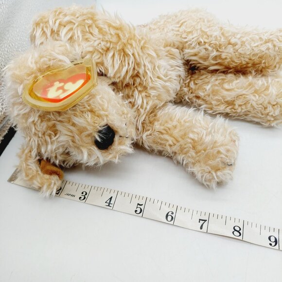 Ty Classic Taffy Terrier Puppy Dog Plush 9” Floppy Stuffed Animal 1997 Brown - Picture 5 of 8